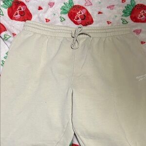 Reebok Men's Off-White Athletic Shorts